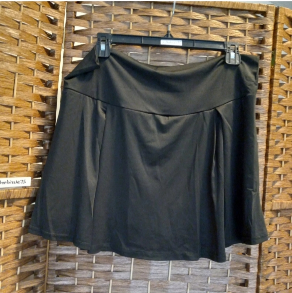 Athletic Mini Skort - Tennis Golf Volleyball Sporty Stretchy Skirted Shorts - Picture 3 of 6